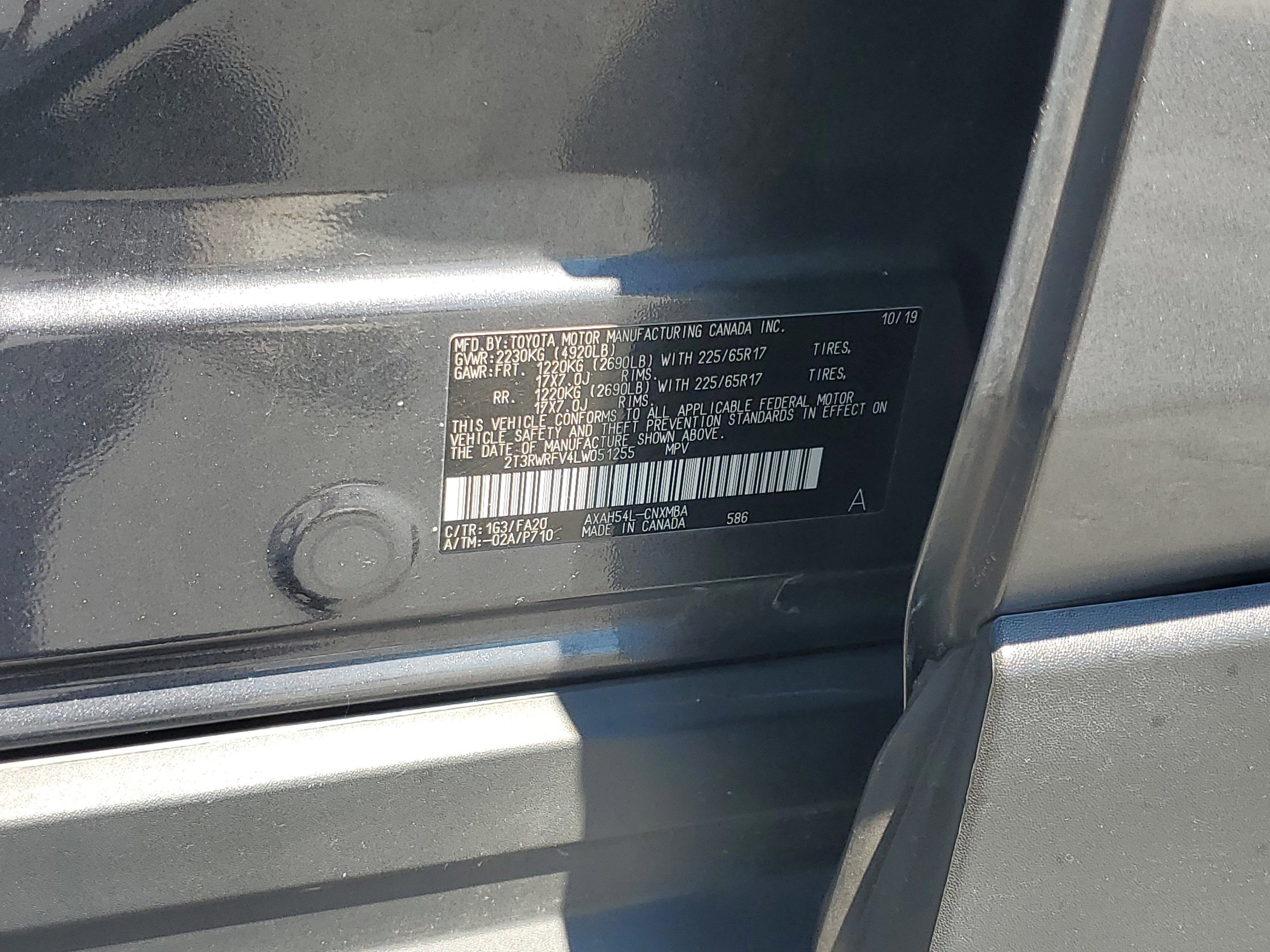 2020 Toyota RAV4 Hybrid XLE