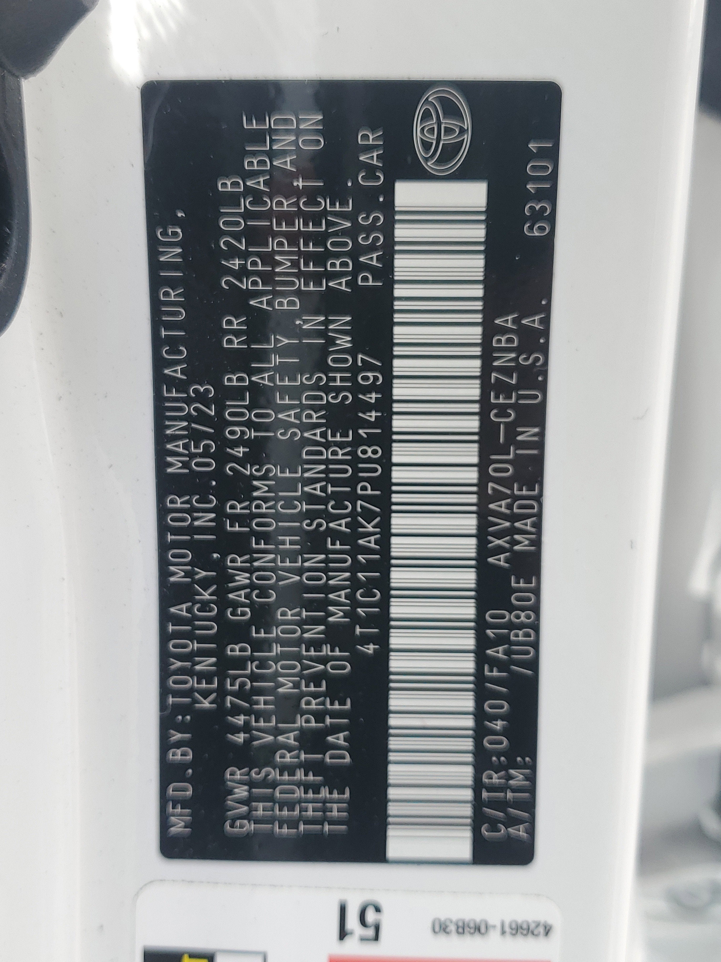 2023 Toyota Camry LE