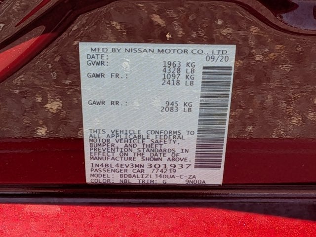 2021 Nissan Altima 2.5 SL