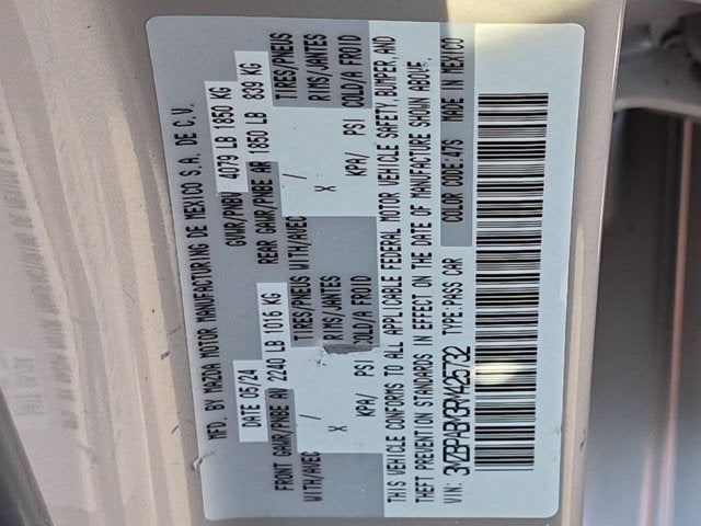 2024 Mazda Mazda3 Sedan 2.5 S Select Sport